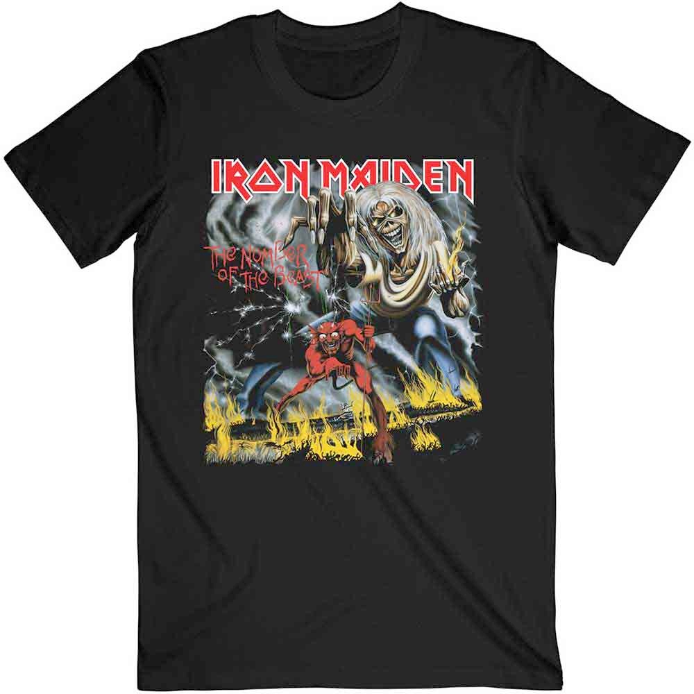 Iron Maiden - Number Of The Beast Herren TShirt - Schwarz
